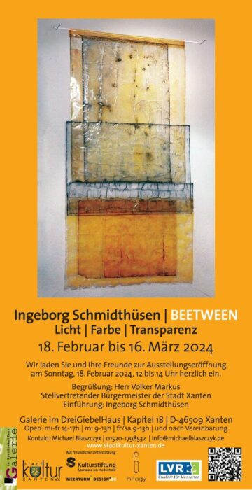 Ingeborg Schmidthüsen | BETWEEN – Licht, Farbe, Transparenz