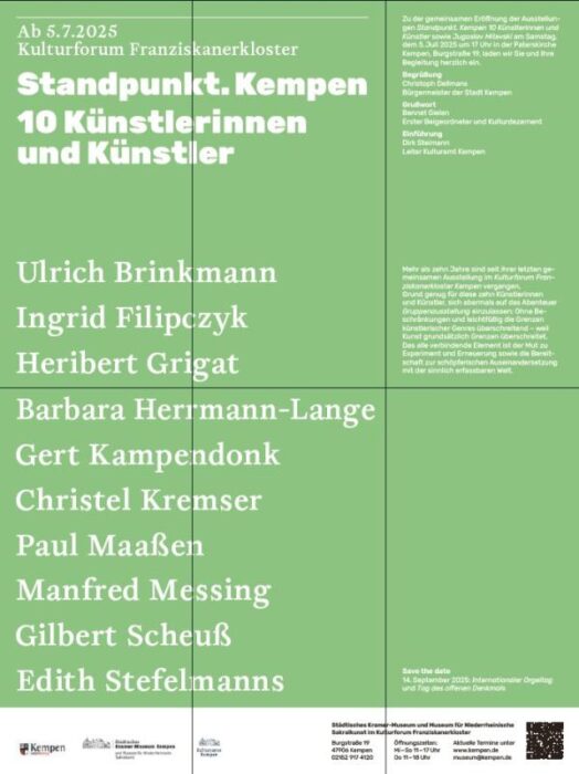 Standpunkt.Kempen | 10 Künstlerinnen und Künstler 