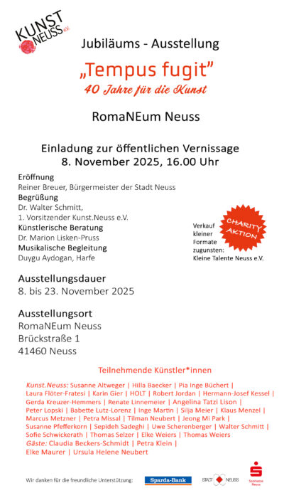 40 Jahre Kunst.Neuss e. V. | Tempus fugit